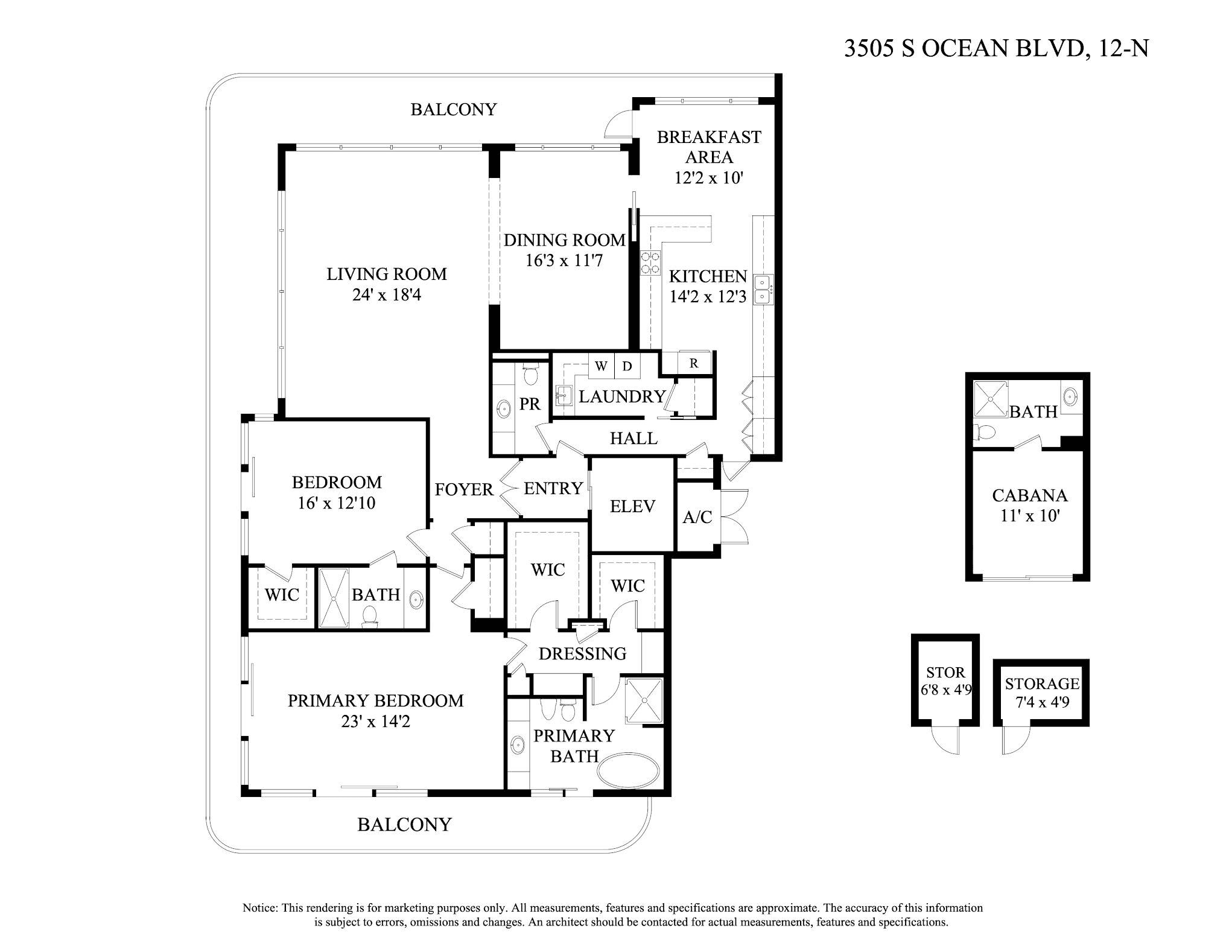 3505 S Ocean Boulevard 12n, Highland Beach, FL 33487, Unit 12n