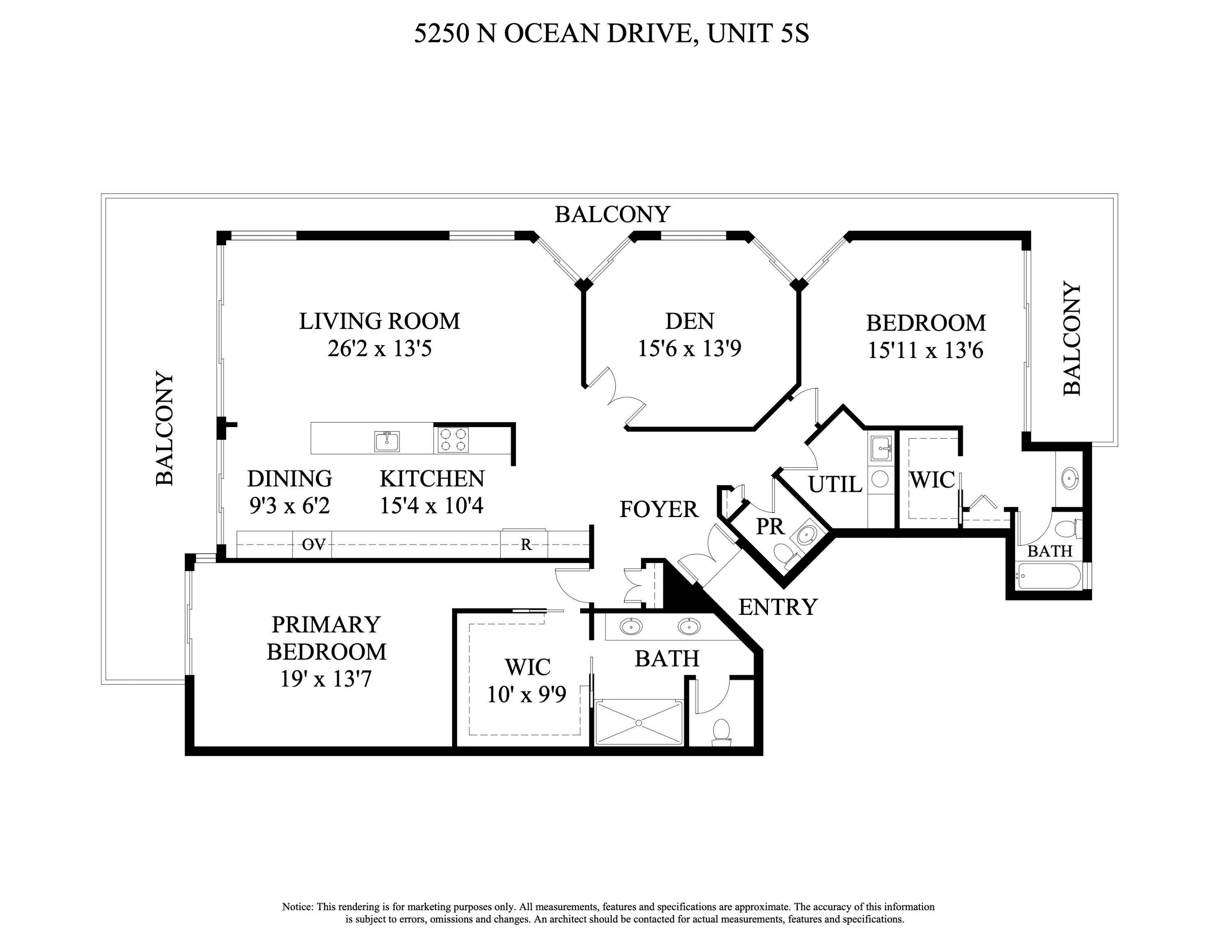 5250 N Ocean Drive 5s, Singer Island, FL 33404, Unit 5s